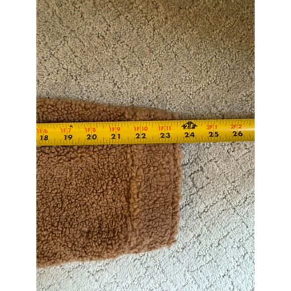 NWT - Sanctuary Teddy Fleece Hooded Jacket, size XXL, brown. - Picture 9 of 11